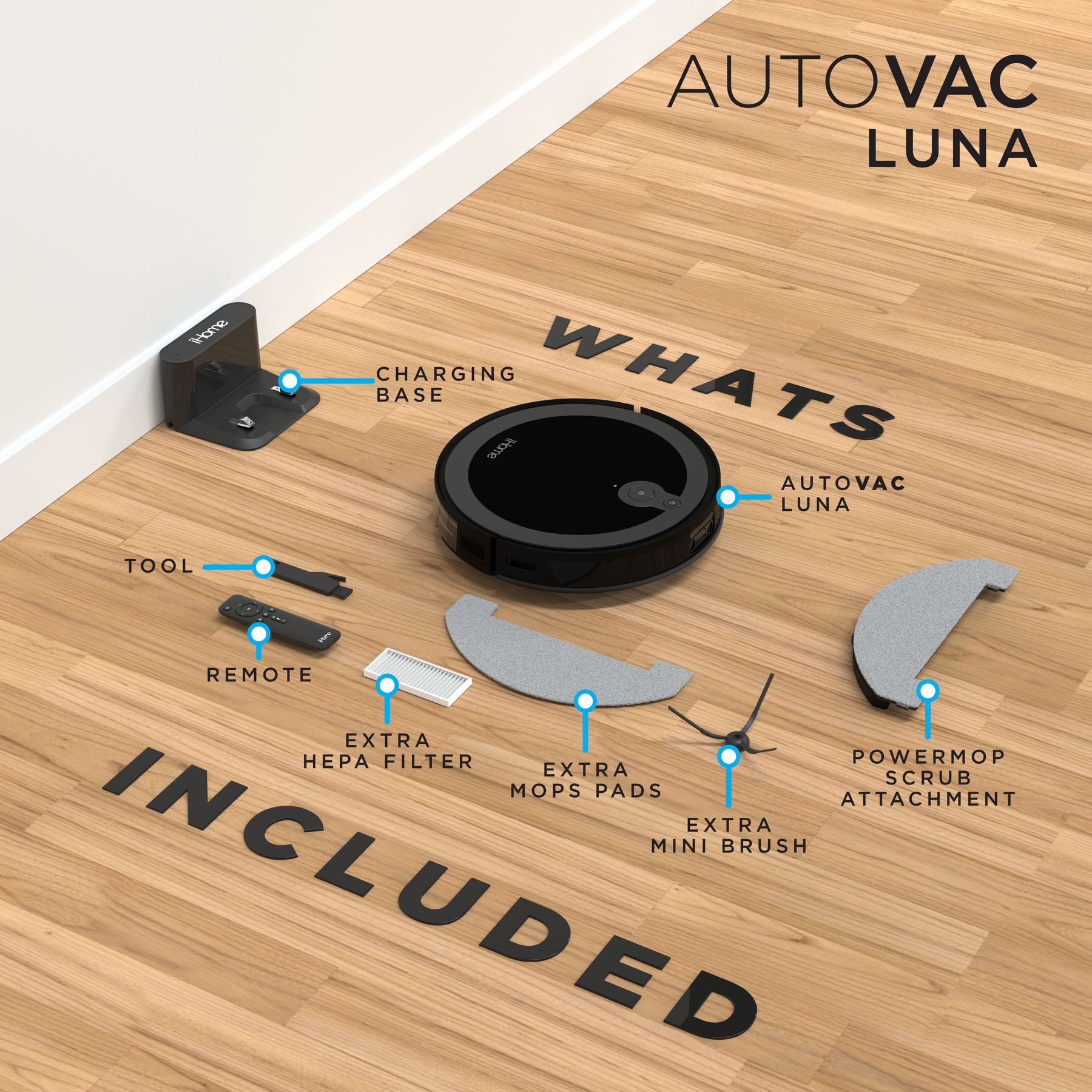 iHome AutoVac Luna