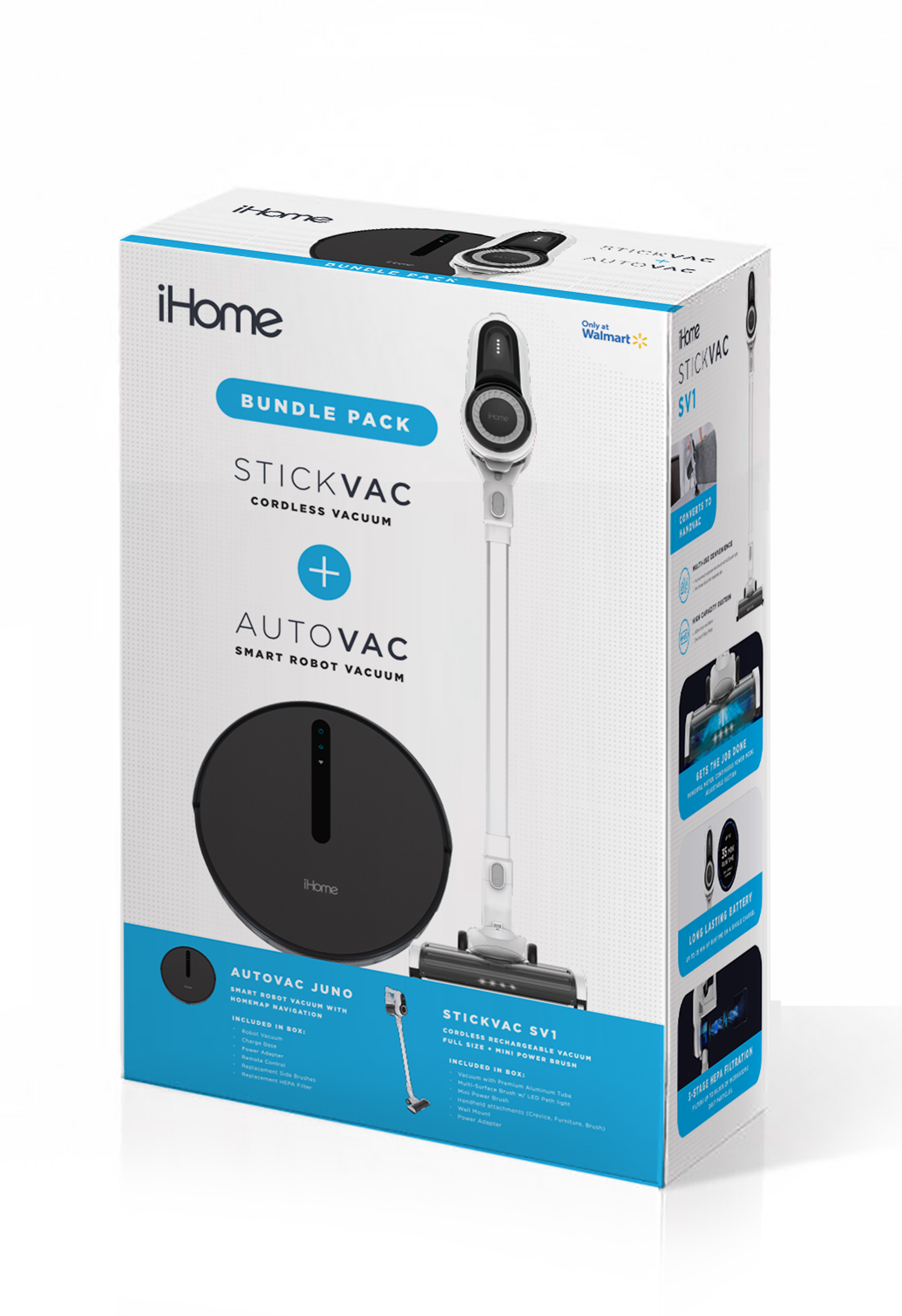 iHome Bundle StickVac + AutoVac